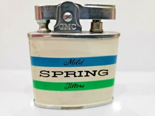 Vintage " Mild Spring Filters " Cmc Cigarette Advertising Lighter 1268.  32