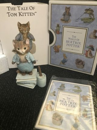 The Tale Of Tom Kitten Figurine Vintage World Of Beatrix Potter 1996 Box
