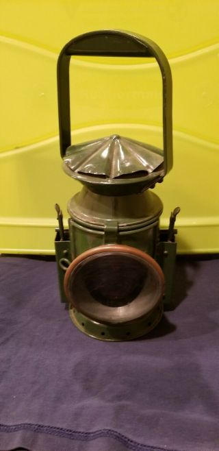 C.  Eastgate And Sons Railroad/ Militery Lantern Birmingham 1943 Red & Blue Lens