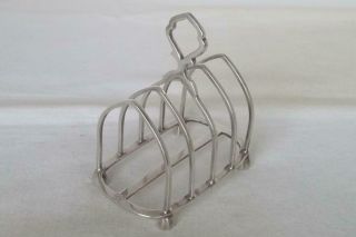A Quality Solid Silver Toast Rack King George Vi Royal Cypher Dates 1948.