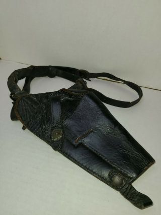 Vintage Black Leather Shoulder Holster Us,  1911 45 Acp
