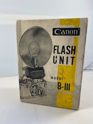 Vintage Canon B - Iii Flash Unit B - Iii