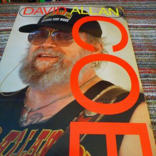 Vintage David Allan Coe Recommended For Airplay 1999 Promo Poster