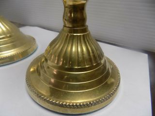 Vintage Brass PWF Candle Stick Holder - Made in INDIA,  8.  75 