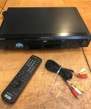 Vintage Sony Dvd/cd Player Model Dvp - S530d W/remote & A/v Cables