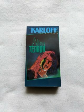 Vintage 1971 Alien Terror VHS Tape Boris Karloff Sci - fi Horror Cult 3