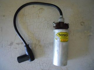 Vintage Bosch 6 Volt Coil Germany & Spark Plug Wire Tj6/6 603 Puch Sabre