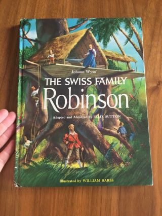 Vintage The Swiss Family Robinson Book Johann Wyss 1960 1971 Grosset