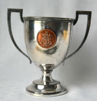 Antique Wilcox Silver Plate Co.  Loving Cup Display Trophy