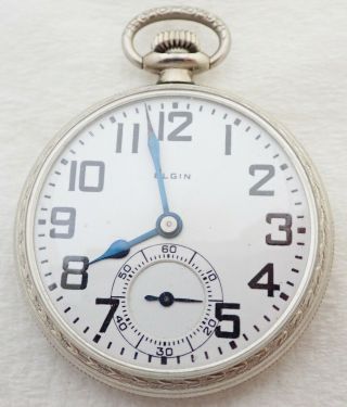 Antique 16s Elgin Bw Raymond 21 Jewel 21j Pocket Watch