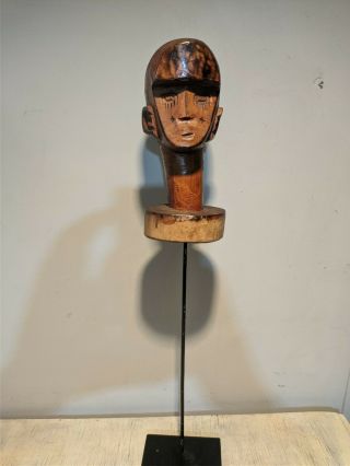 Ngangela Or Ovimbundu (?) Stopper/lid From Angola - African Ethnic Tribal