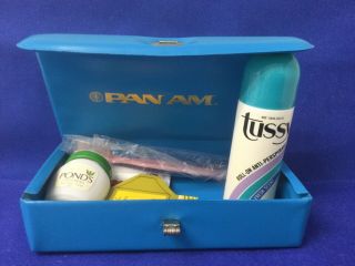 Vintage Pan Am Airlines Old 1960’s Style Pan Am Amenities Bag Kit