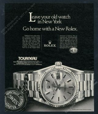 1991 Rolex Oyster Perpetual Day Date Watch Photo Vintage Print Ad