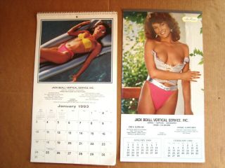 2 Vintage Pin Up Girly Risque Calendars 1989 & 1993 Cheese Cake