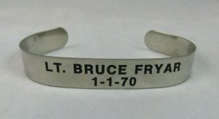 Vtg Viva - Vietnam Pow Mia Bracelet - Lt.  Bruce Fryar 1 - 1 - 70