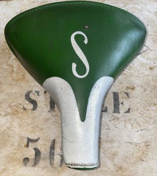 Vintage Schwinn Breeze Green And White S Seat Saddle
