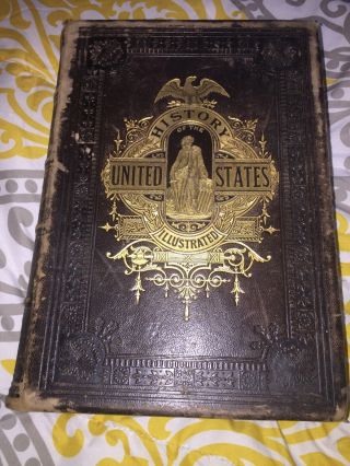 History Of The United States Henry Watson J.  Harris Patton Antique Leather 1880