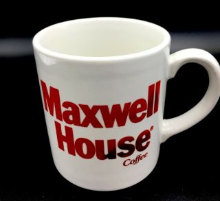 Vintage Maxwell House Red And White Coffee Mug/tea Cup Grindley England