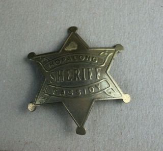 Vintage Hopalong Cassidy Sheriff Badge