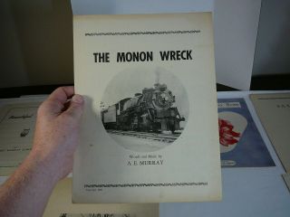 Vtg Albert Murray Elmore Sheet Music Monon Wreck Railroad Indiana Wabash College 2