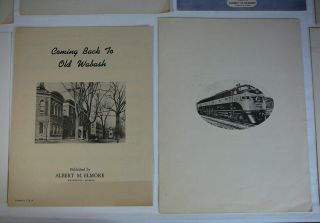 Vtg Albert Murray Elmore Sheet Music Monon Wreck Railroad Indiana Wabash College 3