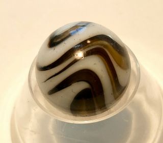 Vintage 5/8”,  Cac Christensen Agate Company Flame Marble Wow