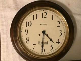 Antique Seth Thomas Regulator Wall Clock Made In Germany