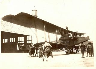Wwi Military - U.  S.  Air Service 10 X 8 Photo - Handley Page Bomber 1918