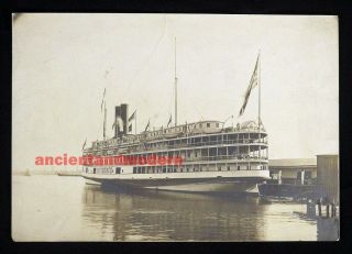 1910 Antique Photo Providence Steamer Fall River Line England Steamship Co.