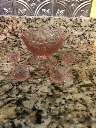 Vintage Pink Glass Child 