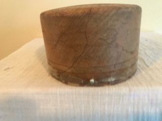 Wooden Block Square Pill Box /millinery Wood Block Hat Making /form/mold/brim