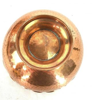 Vintage Swedish Hammered Copper 6.  5 