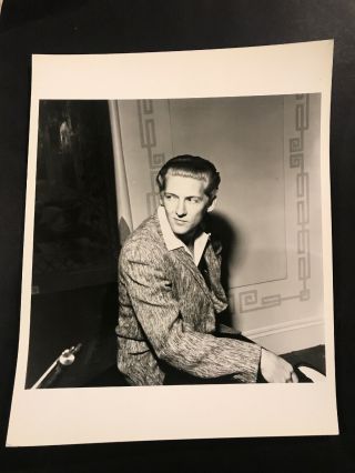 Jerry Lee Lewis Vintage Press 8x10 Photo London Features Photo Dd
