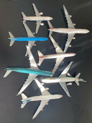British Airways 1:200 And Other Airlines Plastic Models X 7
