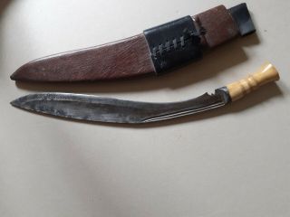 An antique 19th Century Ghurka Kukri,  Nepal,  dagger,  knife,  not Tulwar 2