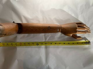 Antique Wooden Mannequin Arm