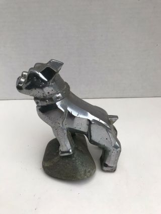 Vintage MACK Truck Bulldog Hood Ornament Dog Emblem Cast Metal Patent 87931 3