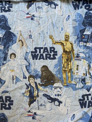 Pottery Barn Kids Disney Star Wars A Hope Twin Size Fitted Sheet Vintage