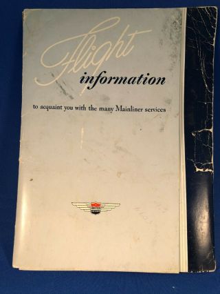United Airlines In - Flight Stationery Folder 1940 