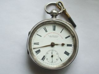 Antique Solid Silver Pocket Watch Express English Lever J G Graves Sheffield