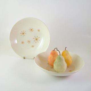 Vtg Star Glow Serving Bowls,  Set Of 2,  Royal China,  Mid - Century Modern Atomic