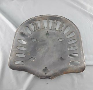 Antique Cast Iron Tractor Seat Dains John Deere 1st Experimental Tractor.