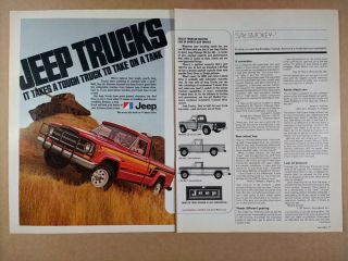 1980 Amc Jeep J10 Honcho Pickup Truck Photo Vintage Print Ad