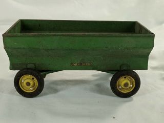 Vintage John Deere Farm Flare Box Wagon With Wear