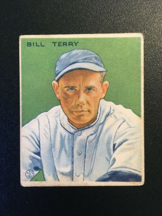 1933 Goudey Bill Terry 125 - Hof / York Giants