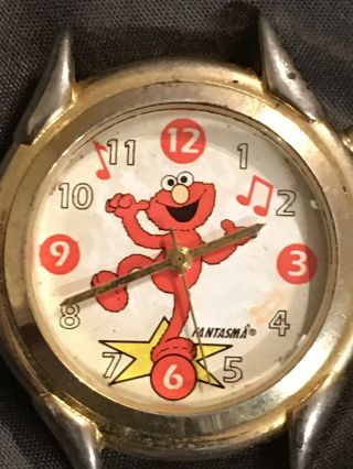 Vintage Musical Red Elmo Sesame Street Theme Song Watch - Face Only