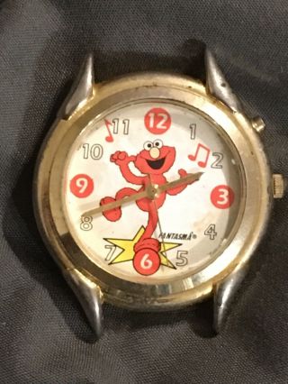 Vintage Musical RED ELMO Sesame Street Theme Song Watch - Face Only 2