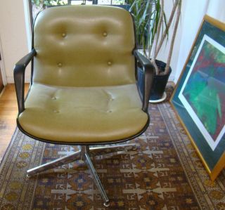 4 Vintage Mid Century Modern Knoll Steelcase Avocado Green Office Chair