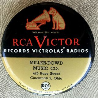 Vintage Rca Victor Victrola Records Cincinnati Ohio Nipper Dog Cleaner Pad Brush