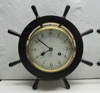Schatz Royal Mariner Ships Bell Clock and Matching Barometer Germany 2